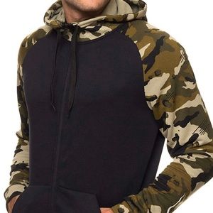 Nike Full Zip Camo Dri Fit Traing Fleece Hoodie